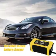 Car Battery Charger 12V Auto Desulfator Charger Color Screen Auto intelligent