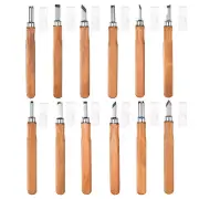 12pcs SK2 High Carbon Tool Steel Wood Chisels Carving Tools Carving Knife Set
