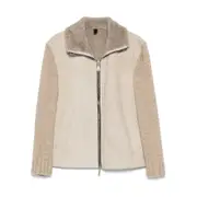 [Tagliatore] Tagliatore Shearling Jacket 50 IT NEUTRALS