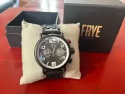 Frye Men's Officer Chronograph Leather Strap Watch 37FR00003-02 NEW W/ TAGS!!