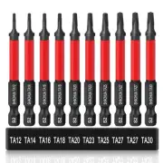 10PCS Triangle Screwdriver Bits, Impact Tough Triangle Bits Set, Upgraded S2 ...