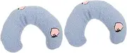 Kisangel 2pcs Dog Pillow u Shape for Dogs and Dogs Neck Pillow for Sleeping Anti Bite Collar