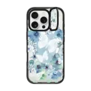 iPhone 16 Pro Impact Ring Stand Case MagSafe Compatible MY BLUE BUTTERFLY GARDEN