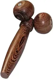TOVINANNA Face Massager Massagers Neck Shoulder Massager Ball Roller Massager Slimming Head Roller Massager Scalp Beauty Massager Body Hand Facial Tools Face Lifting Tool Wooden Coffee
