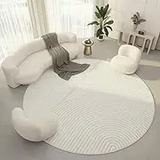 Modern Geometric Round Rug Irregular Line Carpet Deco Boho Carpet For Bedroom Living Room Home Decoration (Color : C, Size : 200cm)