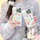 春夏彩色花朵蝴蝶狗狗iPhone15苹果12适用13/14pro max手机壳防摔