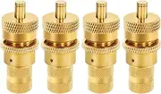 HCDUOK Automatic Tire Deflator Kit Brass 6-30 PSI Car Tire Deflators Tires Pressure Relief Valve Deflators Bleeder Valve for Jeep, Truck, Motorcycle, and ATV（4 Pack)
