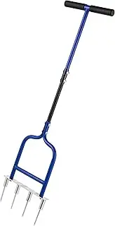 YOWPSY Grass Dethatcher Aerator Lawn Tool with Solid Tines for Compacted Soil - Lawn Plugger Aerator…