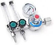 Industrial Pressure Regulators Double Tube Argon Pressure Reducer 0-25Mpa Argon Regulator Flow-Meter Gas-Regulators Welding Weld Gauge Pressure Reducer Regulator
