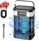 Solar Bug Zapper Outdoor | USB Rechargeable, Auto On/Off, Waterproof, Portable