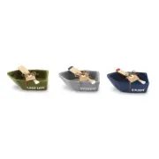 Mud Pie E0 Retreat Dining Boat & Paddle Dip Cup & Spreader Set 48500059 Choose