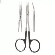 3 STEVENS Tenotomy Scissors, 4.1/2", Curved Supercut Blades, Serrated, Premium