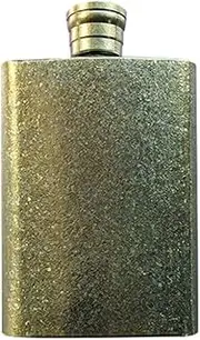 Titanium Hip Flask, Portable 100Ml —2500Ml(3.5 Floz—88Floz) Ultralight Flask Wine Bottle with Titanium Funnel Suitable for Carrying Alcohol, Drinkware Accessories Best Personalised Gifts,Gold,228ML