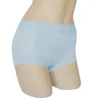 在飛比找Yahoo奇摩購物中心優惠-內褲 100%蠶絲蕾絲平口內褲M-XXL(水藍) Serap
