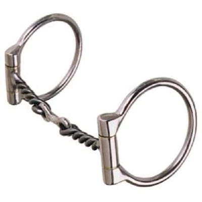 REINSMAN OFFSET DEE RING 3/8" TWISTED DOG BONE SNAFFLE BIT 223