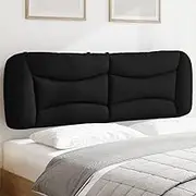 Headboard Cushion, Bed Headboard Pillow Black 152 cm Queen Fabric