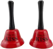 2Pcs of Hand Bells, Call Bell for Family Loves, Musical Hand Bells, Cow Bells wi