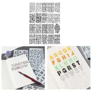 20 Pieces Alphabet Stencil Letters Number Stencils Font