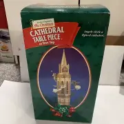 Mr. Christmas 14" Cathedral Table Piece Tree Topper Light & Motion VINTAGE NEW