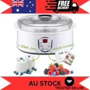 Flora Electric Yogurt Maker Machine 1.5L – 7 Glass Jars, Natto & Rice Wine