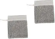 FRCOLOR 4sets Australian Made Soap Saver Pouches Reusable Exfoliating Mesh Bag Drawstring Net for Face Wash Gentle Makeup Remover 2pcs*4