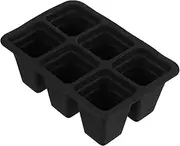 Kisangel 6-Hole Silicone Seedling Pot Reusable Germination Tray for Plant Growing Garden Balcony Windowsill
