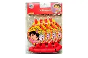 Dora The Explorer Noisemaker (Pack of 6) (Yellow/Red) (One Size)