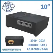 2019-2024 Gmc Sierra Double Cab Truck Sub Box 10" Single Subwoofer Enclosure