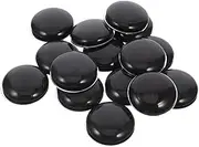 GOOHOCHY 15pcs Curtain Counter Weight Curtains Shower Curtain Magnetic Closures for Purses Automatic Curtain Opener and Closer Automatic Drape Opener and Closer Curtain Pendant Alloy Black