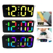 Digital Alarm Clock Portable Bedside Desk Digital Clock for Office Dorm Cafe