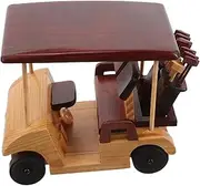 CORHAD Handmade Antique Car Model Retro Wooden Vehicle Sculpture for Home Decor Unique Desktop Model for Car Enthusiasts and Vintage Lovers Artisan Crafted Collectible Decor