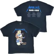 Metallica Men's Urban Outfitters 1988 Tour Concert Oversized Fit Tee T-Shirt
