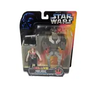VINTAGE 1996 KENNER STAR WARS DELUXE HAN SOLO SMUGGLER FLIGHT PACK FIGURE TOY
