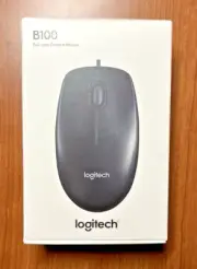 Logitech B100 USB Optical Mouse – Brand New & Factory Sealed in Box