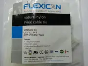 500PCS Natural Nylon Cable Ties 2.5mmx100mm PA66 Cable Tie