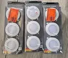 3 PACKS Commercial Electric 3-Light Plug-In LED White Puck Light Kit 22343KIT-WH