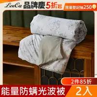 在飛比找PChome24h購物優惠-LooCa石墨烯EX鍺能量+防蹣光波被2入