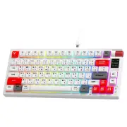 Fantech MK917 ATOM PRO79 Wireless Mechanical Keyboard (White) (Red Switch)