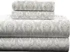 Pointehaven Flannel 170 GSM Sheet Set,King Paisley