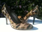 $165 DIEGO DI LUCCA Tiffany Patent Leather Heels Pumps ~ NEW Taupe Size 9