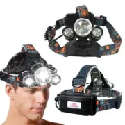 T6 LED Rechargeable Headlamp Hunting Night Headlight Bike Flashlight Torch