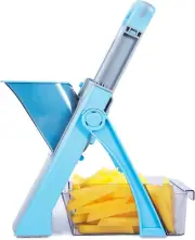 Safer Mandoline Slicer for Kitchen, Thickness Adjustable Vegetable Chopper, Onio