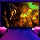 Buddha Blacklight Wall Art Poster Tapestry Wall Hanging Large UV Reactive