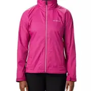 Columbia Women's Switchback Jacket Sz XXL Pink With Hood Shell Windbreaker
