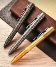 Titanium EDC PEI Ballpoint Pen Bolt Action Signature Office Writing Pocket Pen