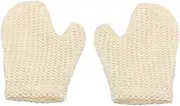 2Pcs Natural Shower Mitts for Exfoliating Body Cleaning Lightweight Bath Gloves Convenient Practical Design for Travel and Camping Enhances Bath Experience