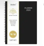 Optimize 2024 Planner: Jan-Dec, Weekly/Monthly Tabs, 6.25” x 8.3”