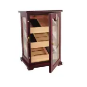 150+ CT Count Cigar Humidor Humidifier Wooden Case Box Hygrometer