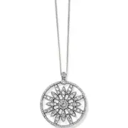 Brighton ILLUMINA FLAIR Silver Crystal Pendant Necklace MSRP $108 NWT