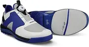 KR KR Strikeforce Maverick FT White/Blue/Black Right Hand High Performance Men's Bowling Shoe with Fast Twist Lacing System